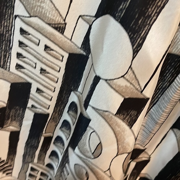 JC de Castelbajac Yellow Black Maxi Dress Camr Camera Act Print NWT - Picture 9 of 16